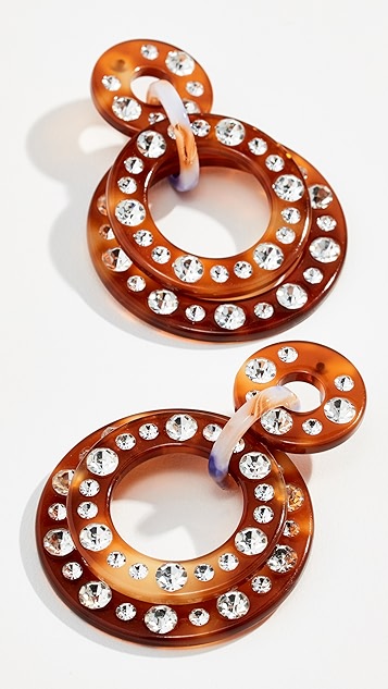 Lele sadoughi stardust crystal hoop earrings clearance