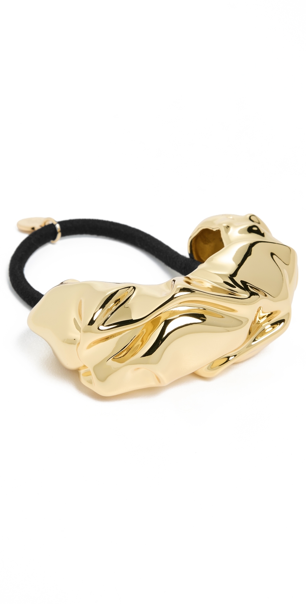 Lelet Ny Glossy Draped Pony Cuff Gold In Gold