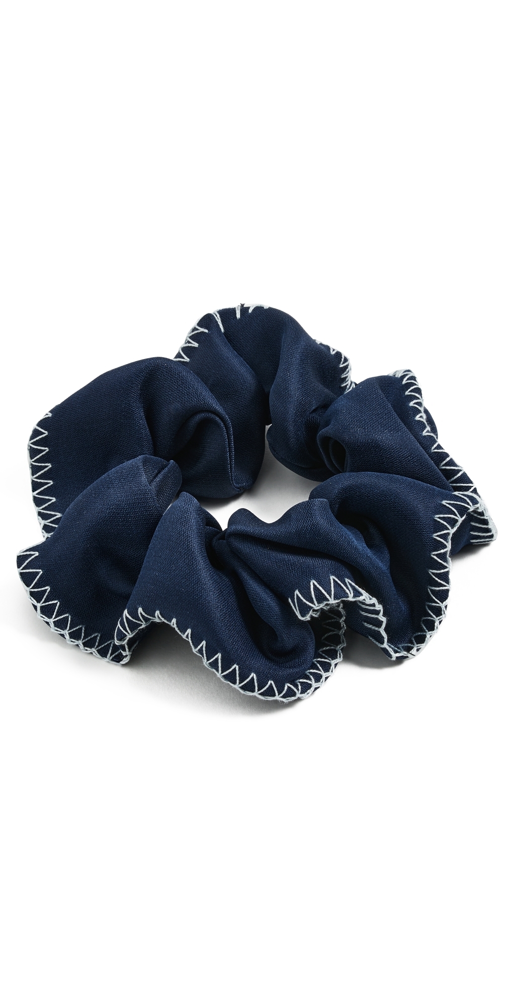 Lelet Ny Erin Whipstitch Scrunchie Navy In Blue
