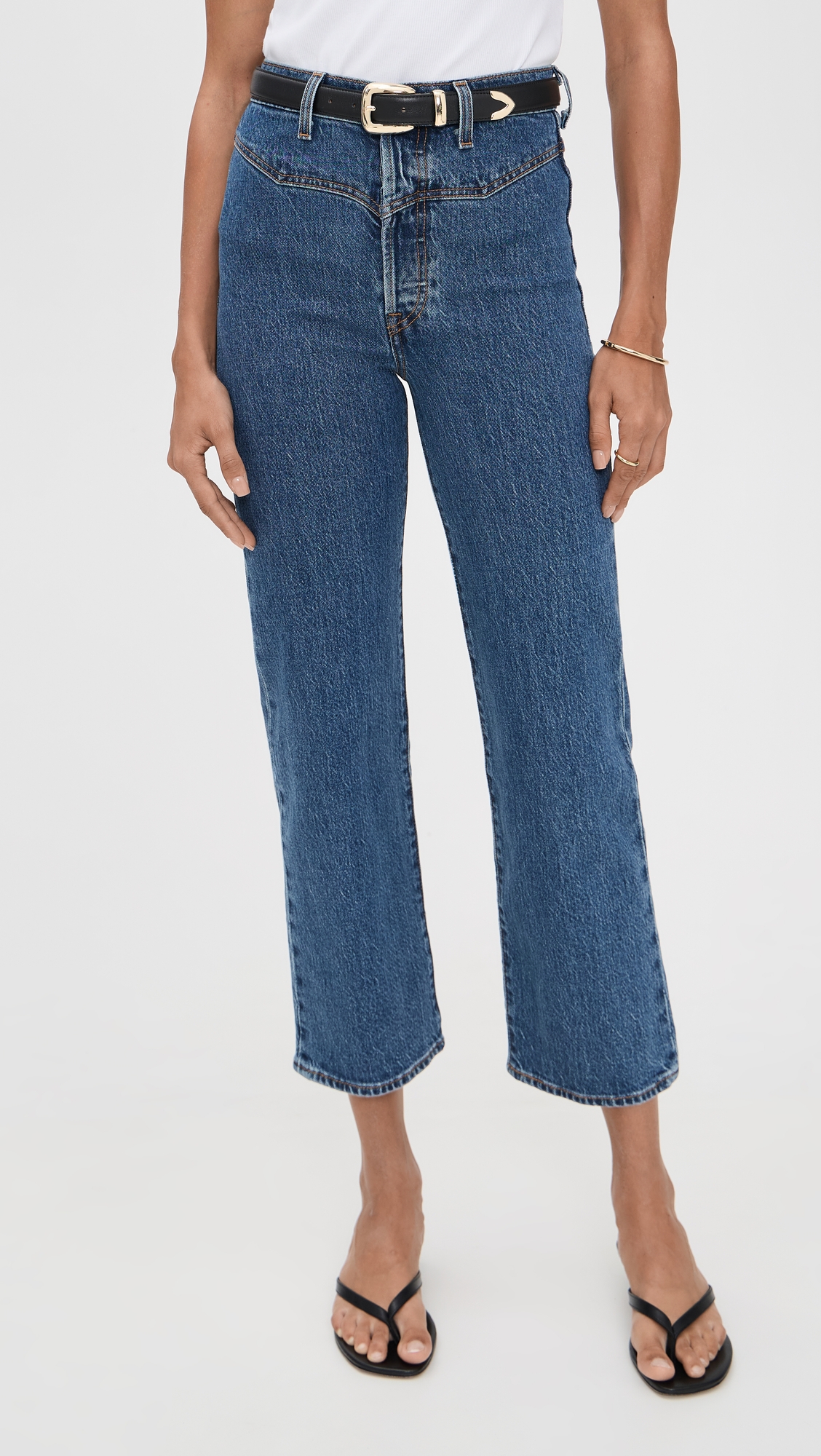 Levi's Ribcage Western Yoke Jeans thumbnail