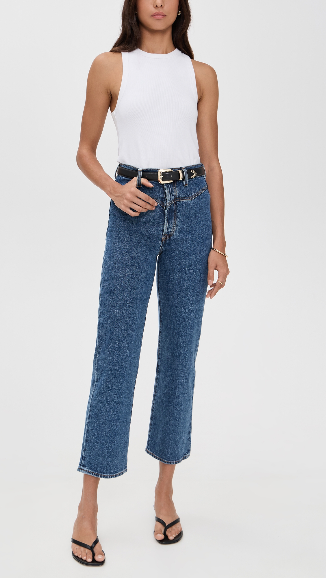 Levi's Ribcage Western Yoke Jeans thumbnail