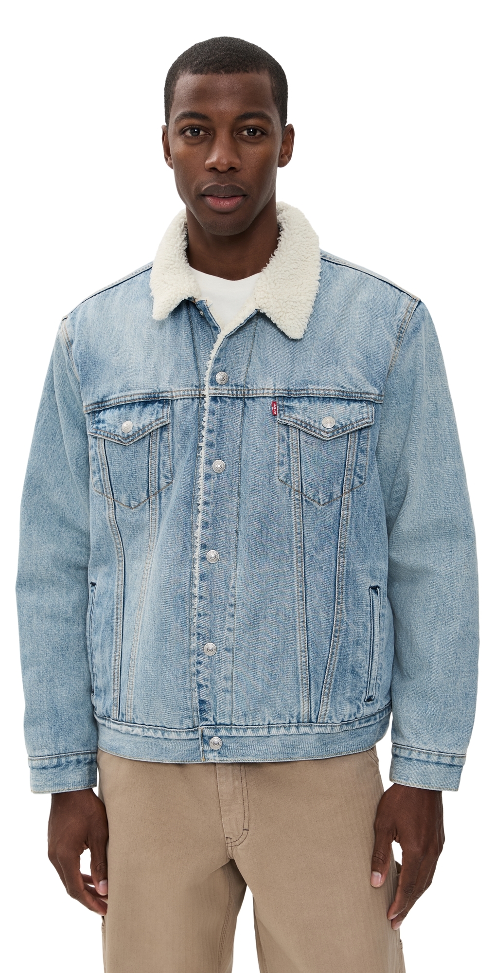 Levi's Type 3 Sherpa Trucker Jacket Kentucky Blue Sherpa In Blue