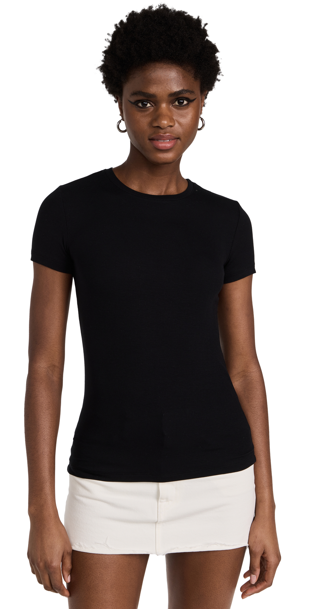 L'agence Ressi Crew Neck T-shirt In Black