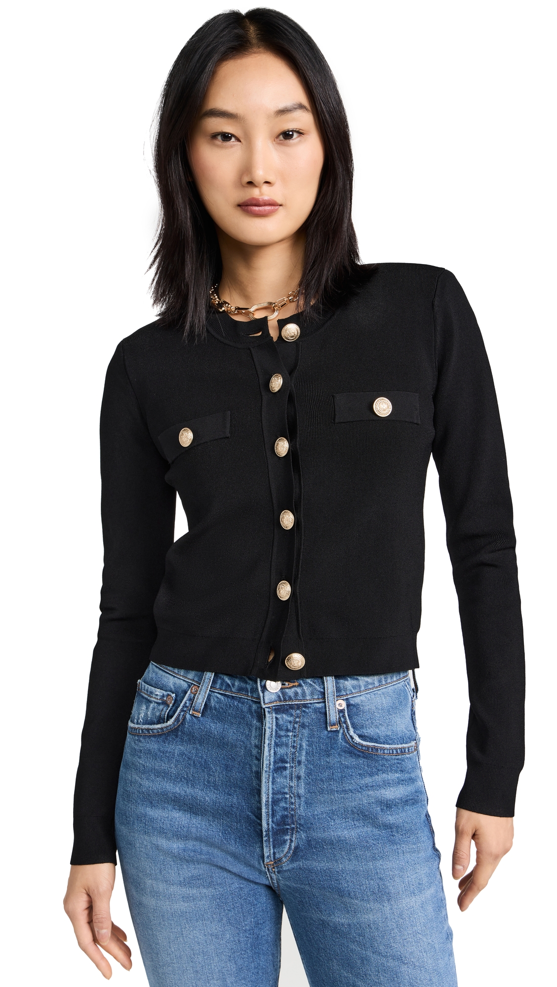 L'agence Toulouse Cardigan In Black