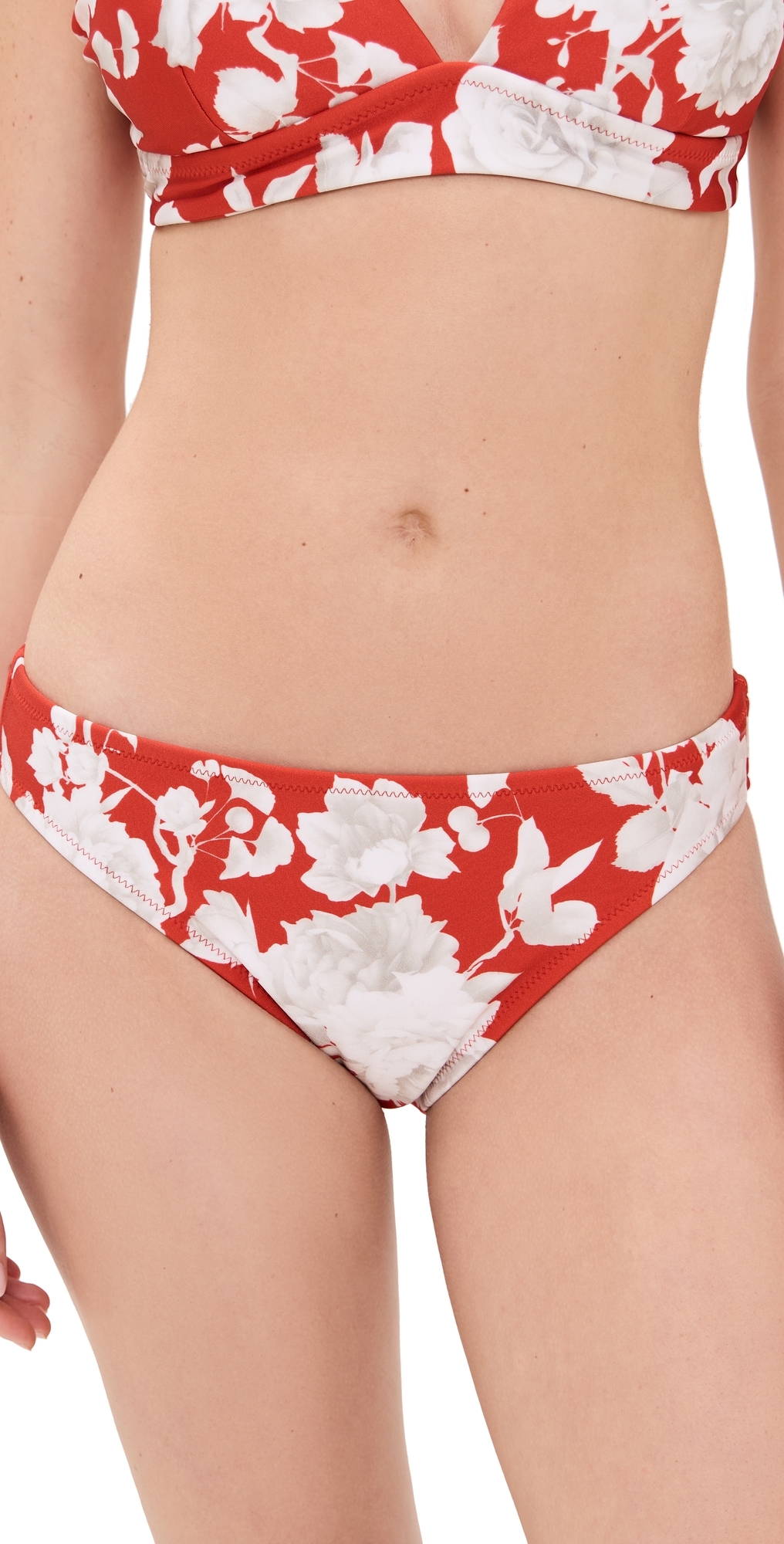 L'agence Nicole Ikebana Classic Bottoms Rouge In Rouge