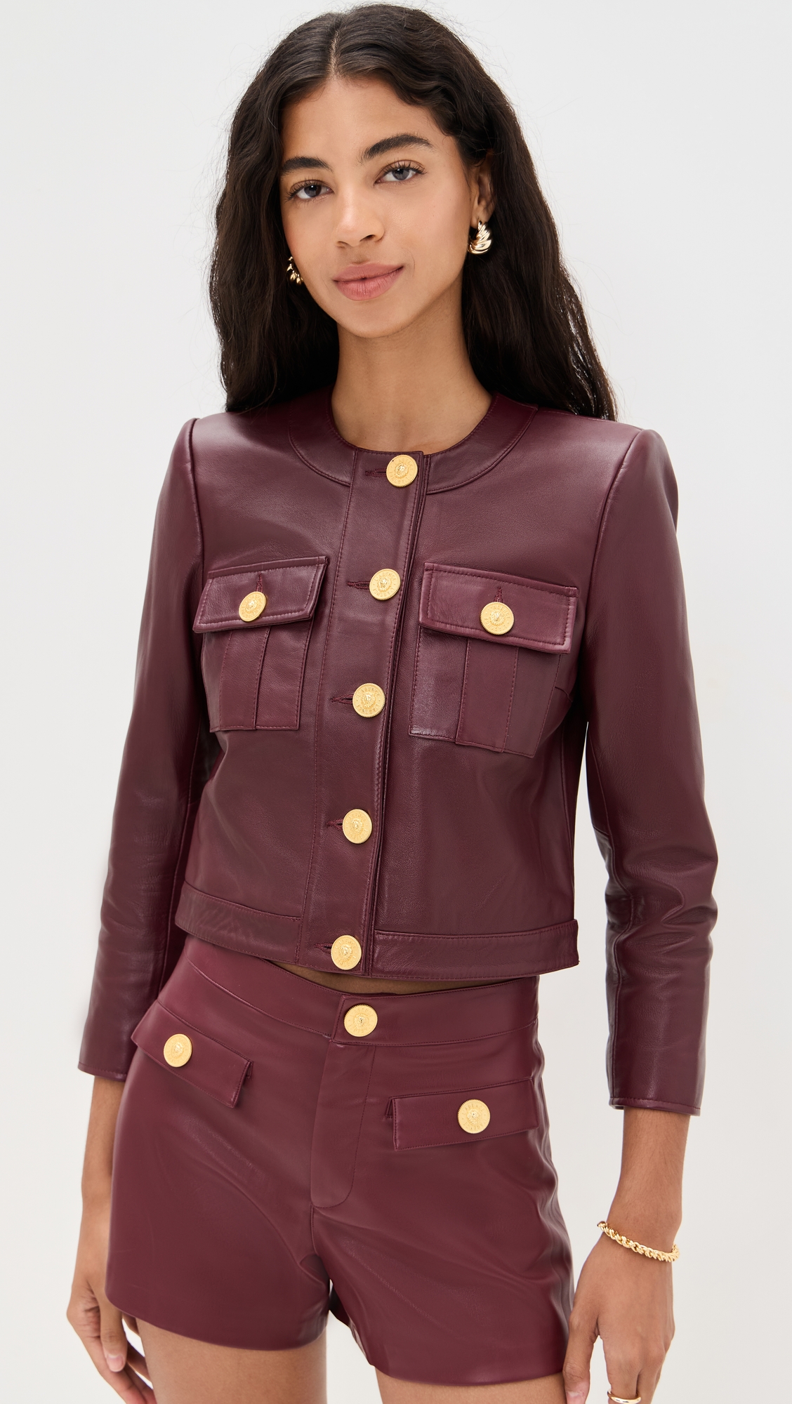 L'AGENCE Deidra Collarless Jacket