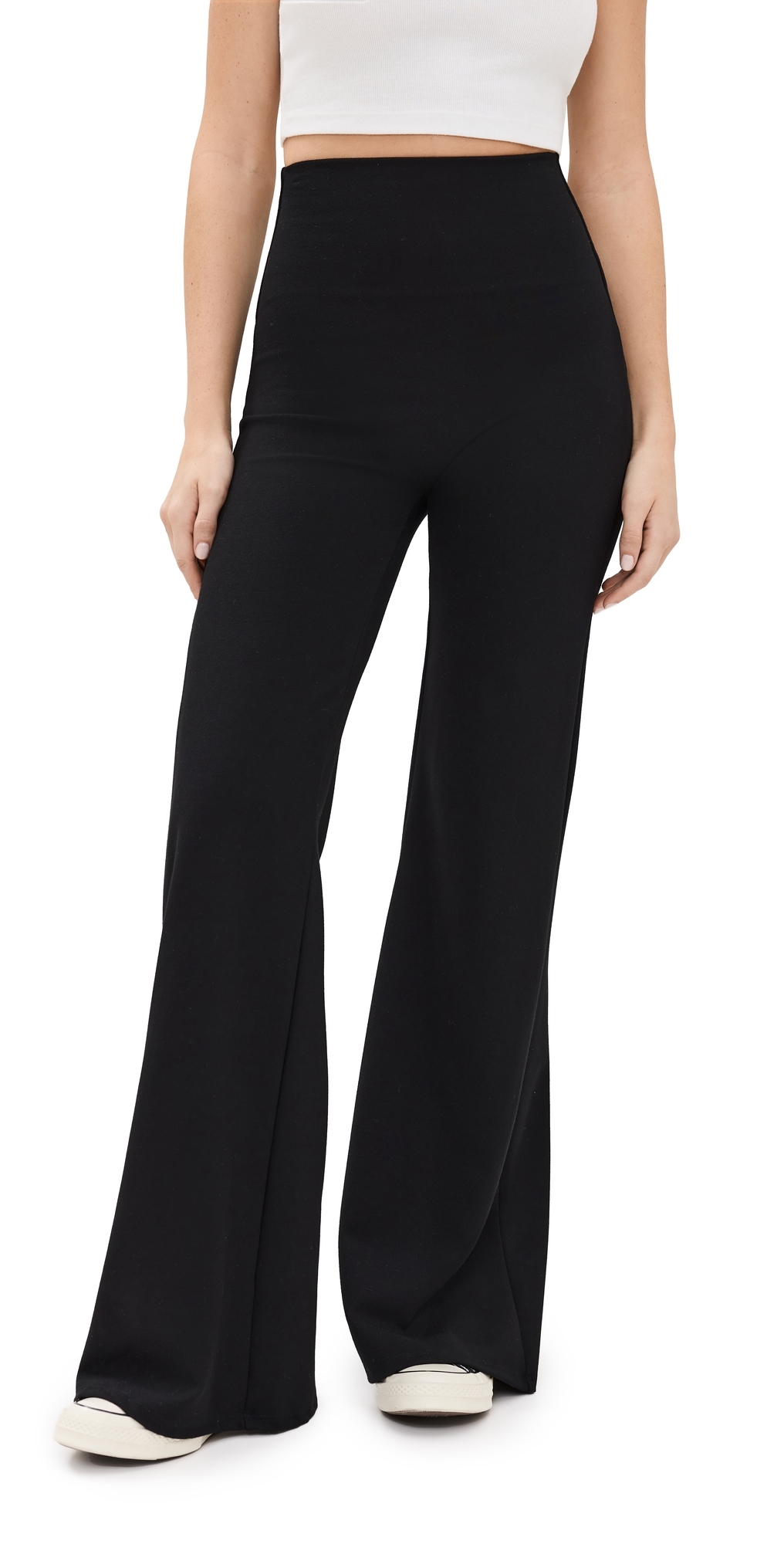 Leset Rio Wide Leg Pants Ii Black In Black