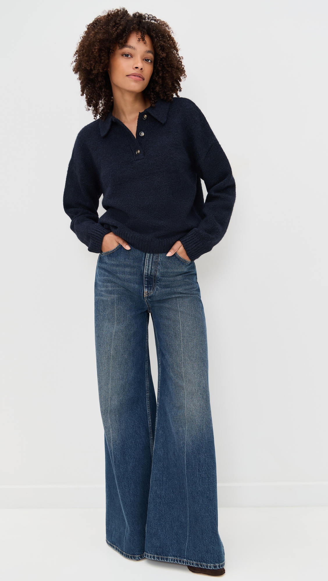 Line & Dot Hart Polo Knit Sweater thumbnail