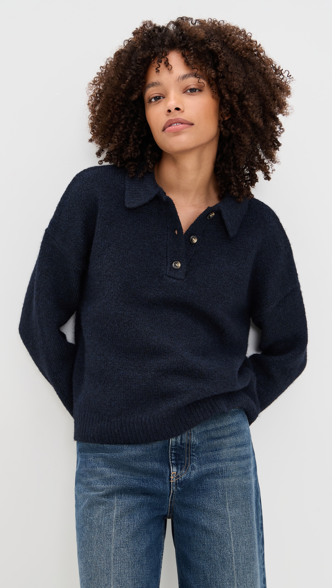 Line & Dot Hart Polo Knit Sweater