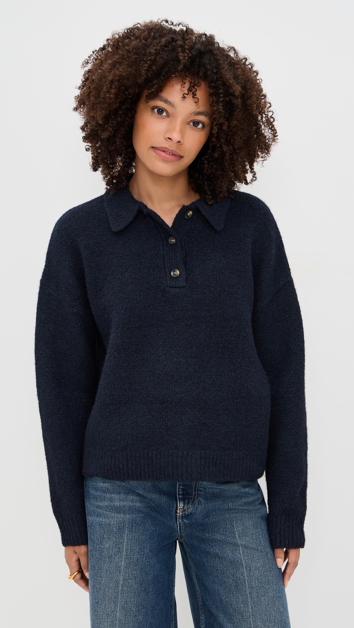 Line & Dot Hart Polo Knit Sweater thumbnail