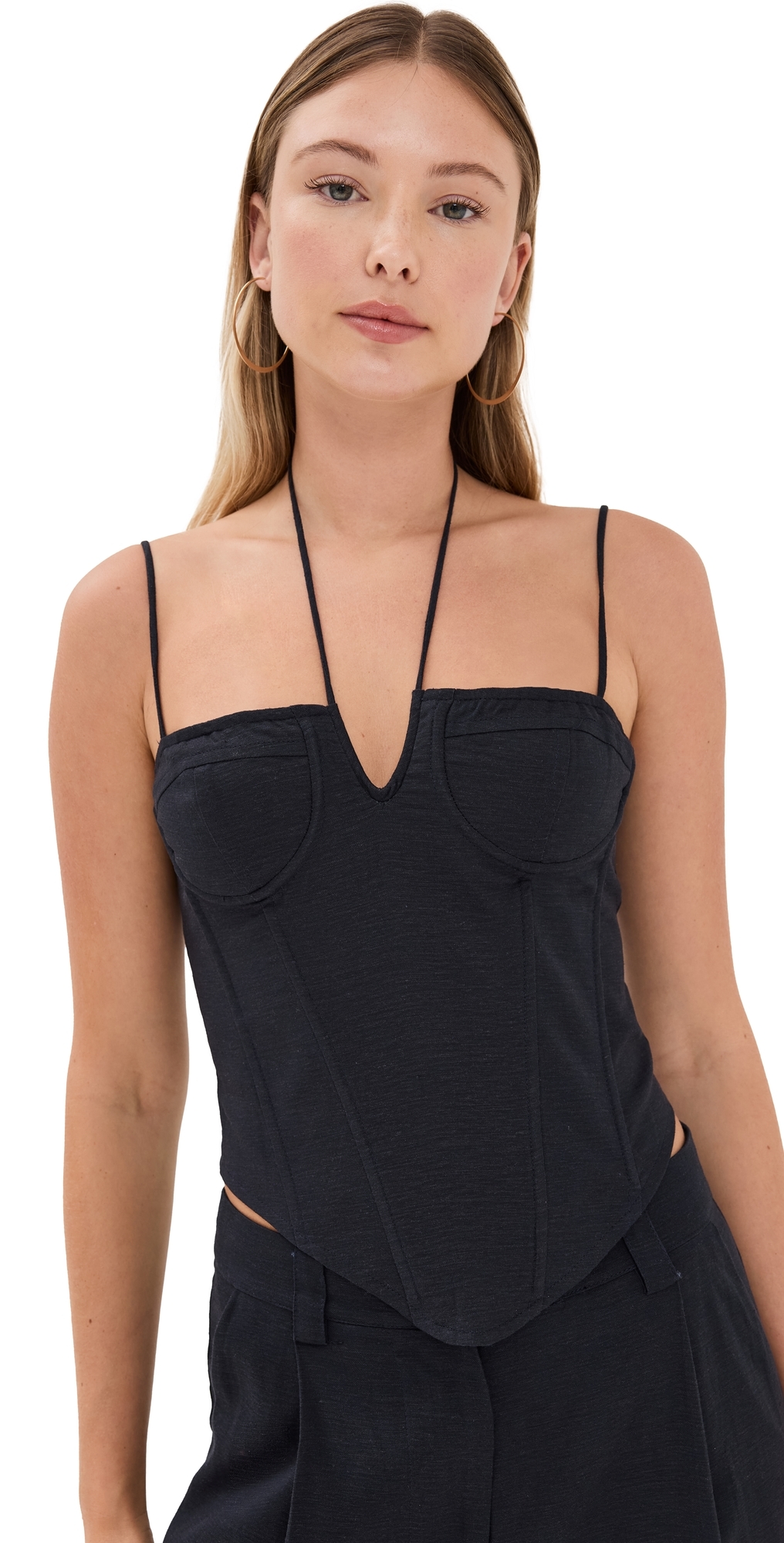 Lioness Del Gato Corset Navy In Navy