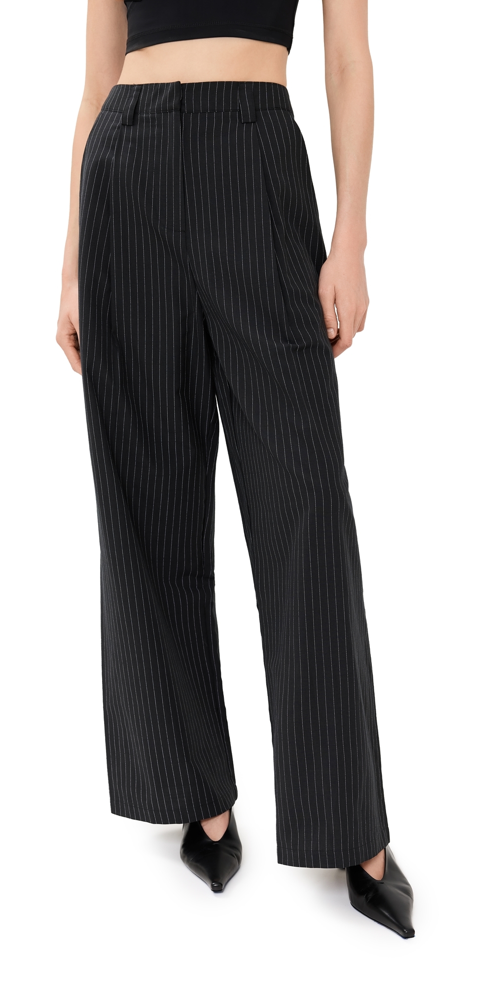 Lioness La Quinta Pant Onyx Pinstripe In Onyx Pinstripe