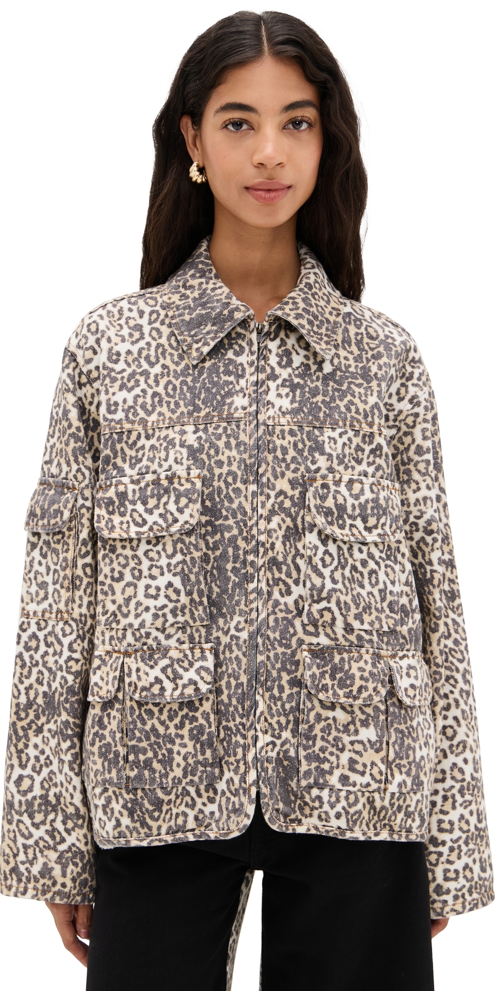 Lioness Renacida Jacket Leopard In Brown