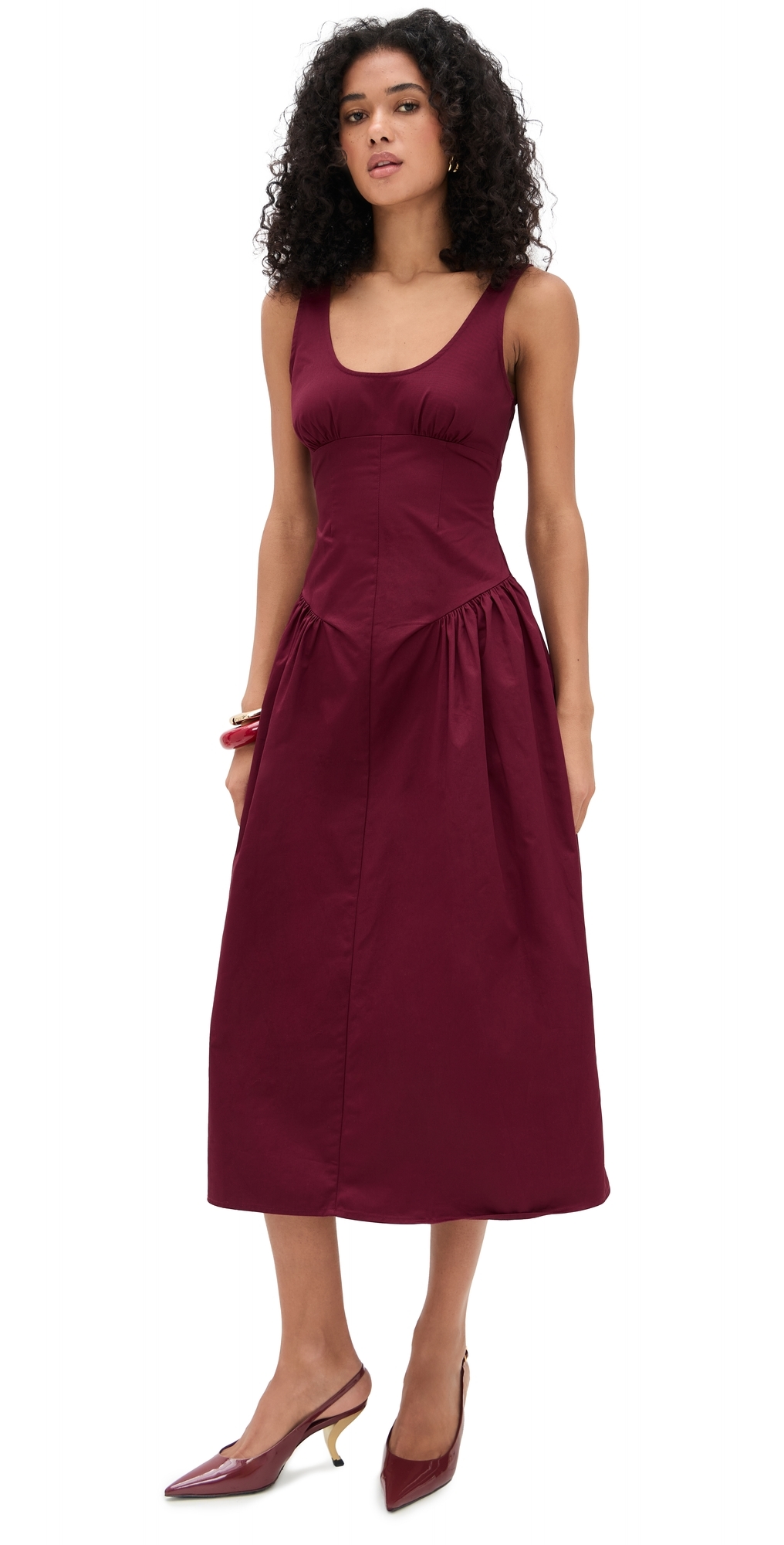 Lioness Luna Rosa Maxi Dress Burgundy In Burgundy