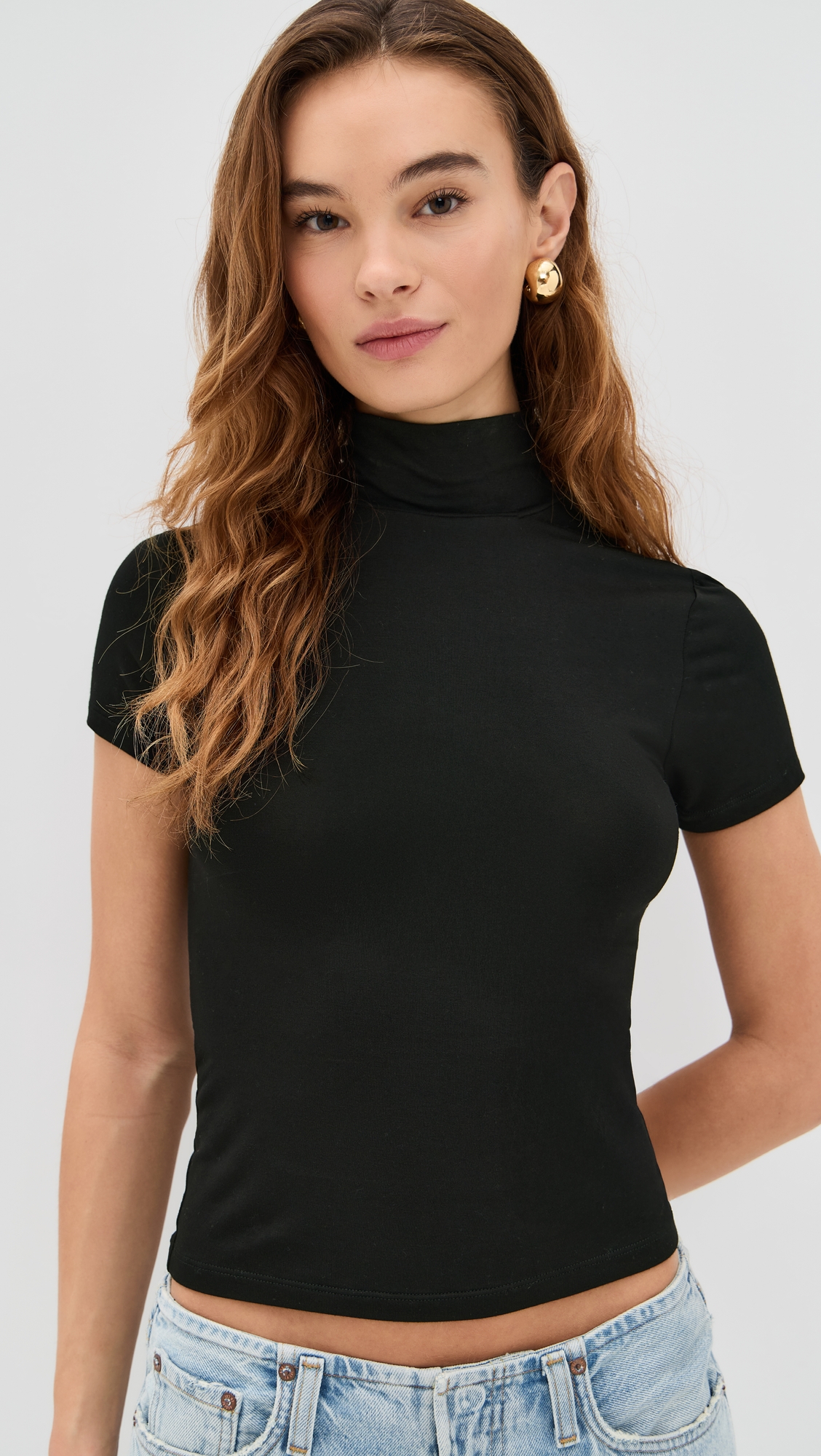 LNA Demi Fitted Mock Neck