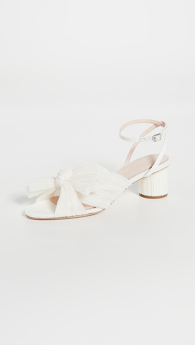 Dahlia knot mule with ankle strap clearance