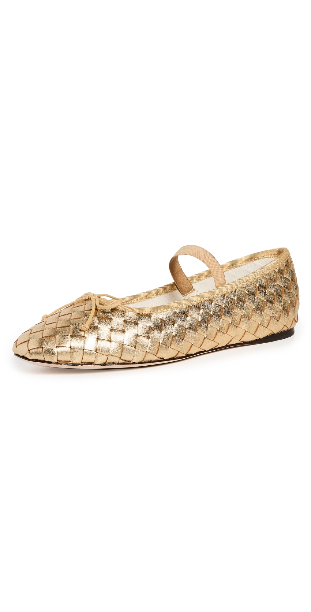 Loeffler Randall Leonie Soft Ballet Flats Gold In Gold