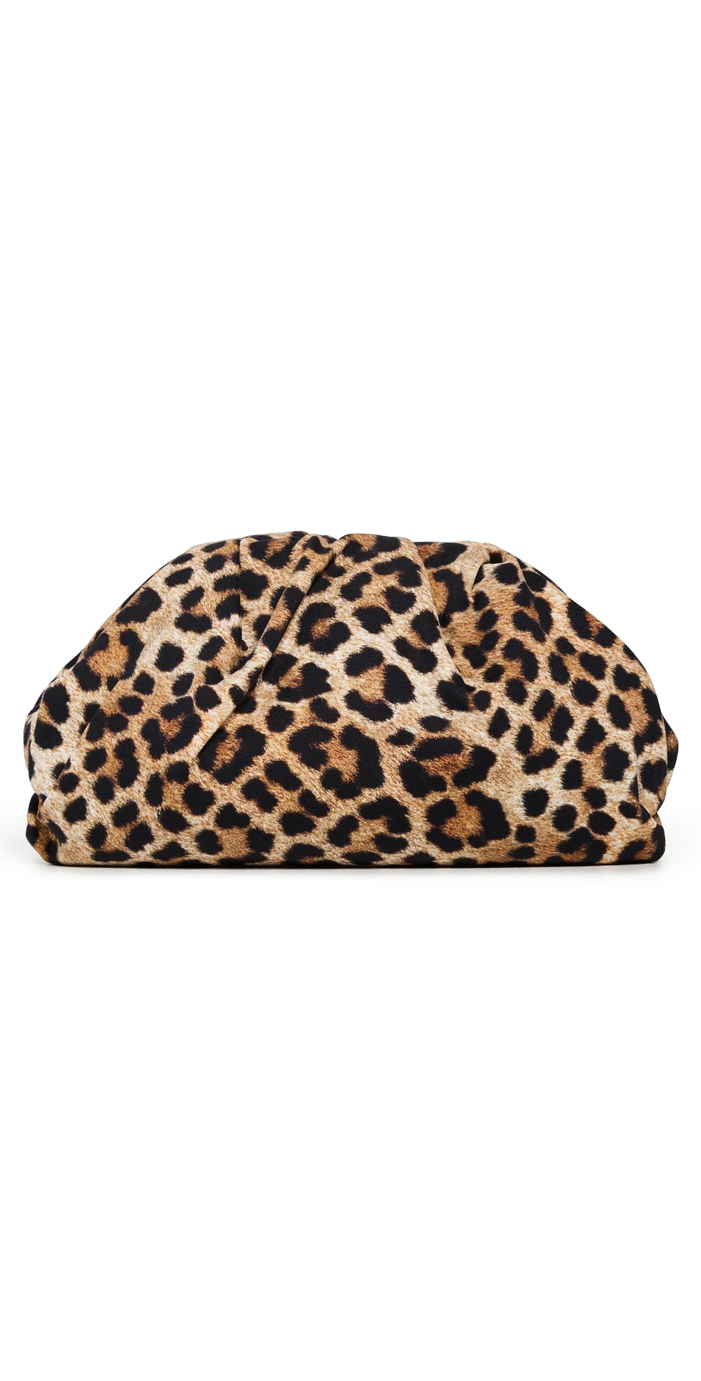 Loeffler Randall Bailey Jersey Clutch Leopard In Brown