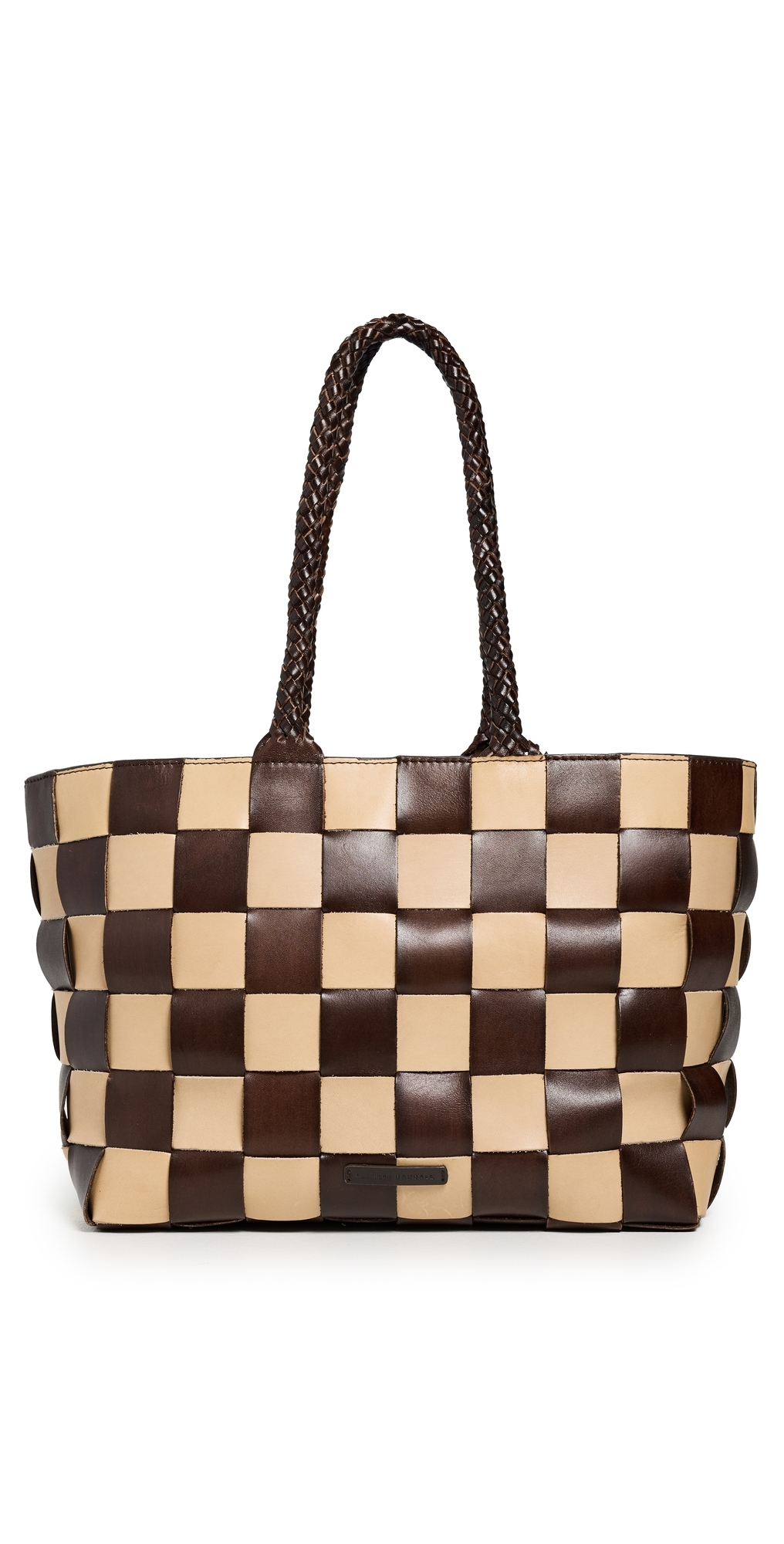 Loeffler Randall Klara Woven Tote Brown/butter In Brown