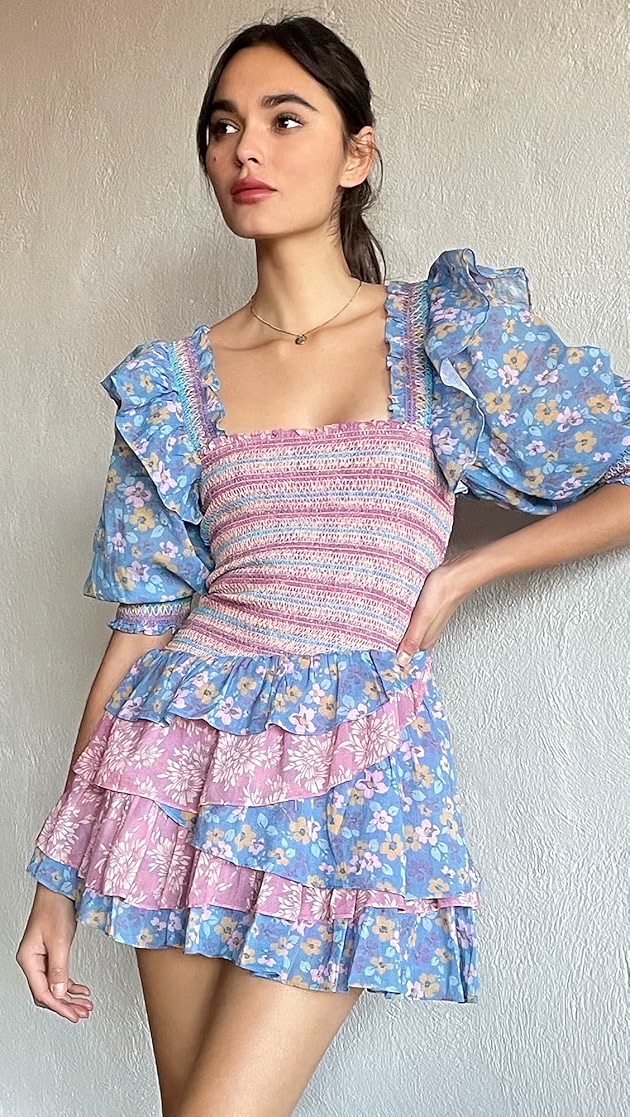 Loveshackfancy golden dress clearance