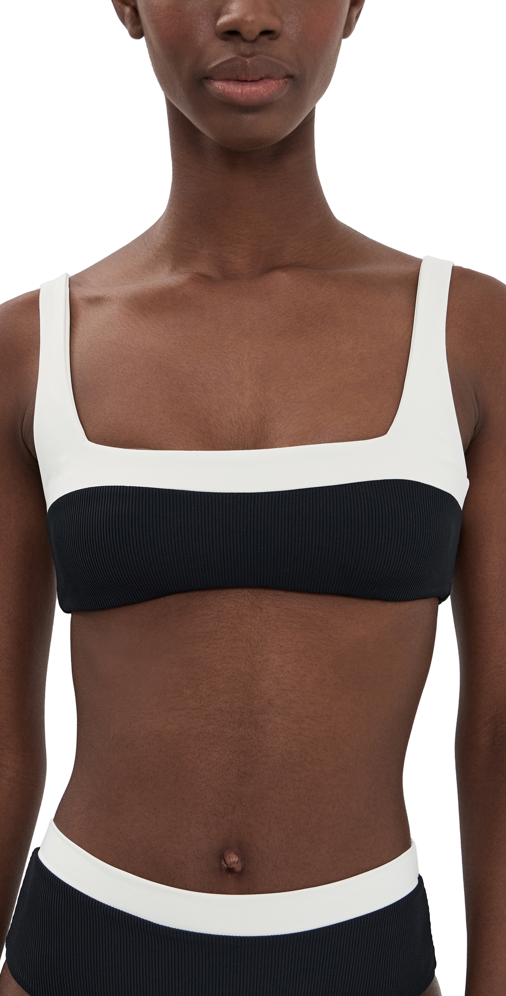 L*space Zuri Bikini Top Black/cream