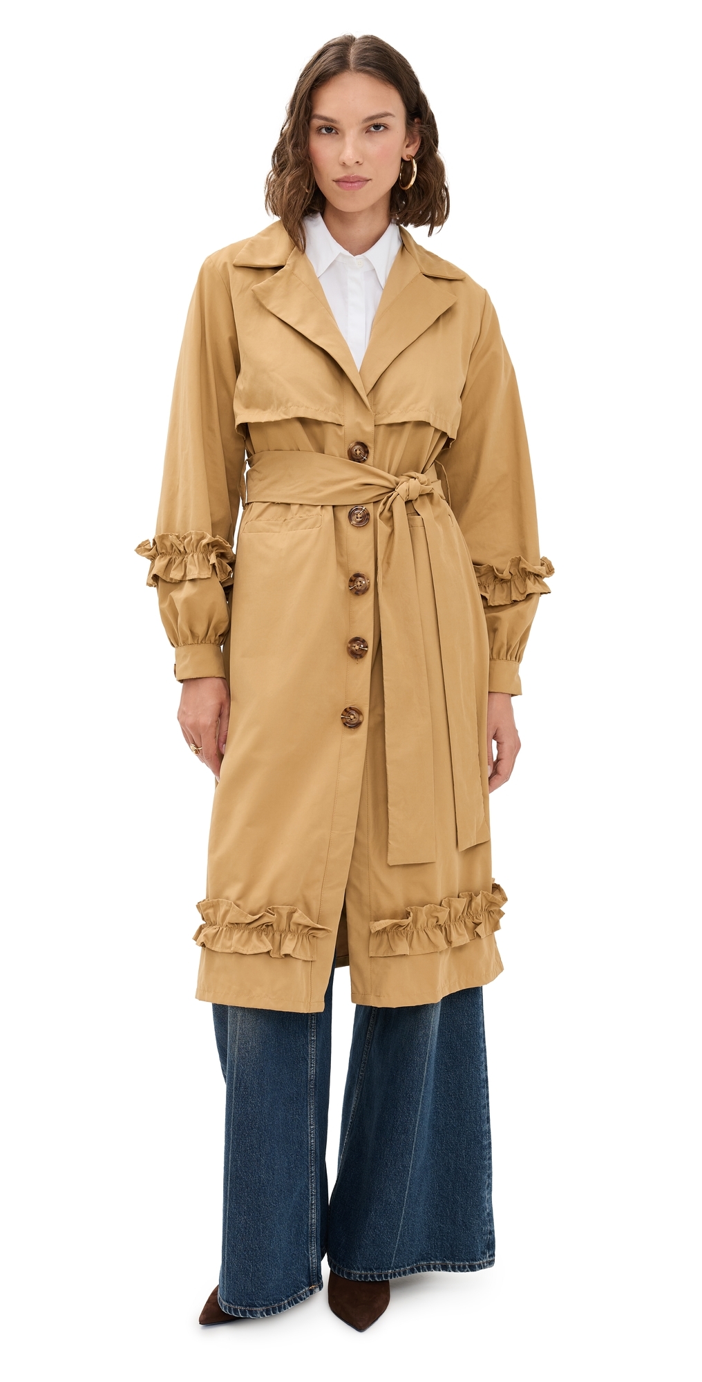 The Lulo Project The Hunter Trench Camel 046 In Neutral