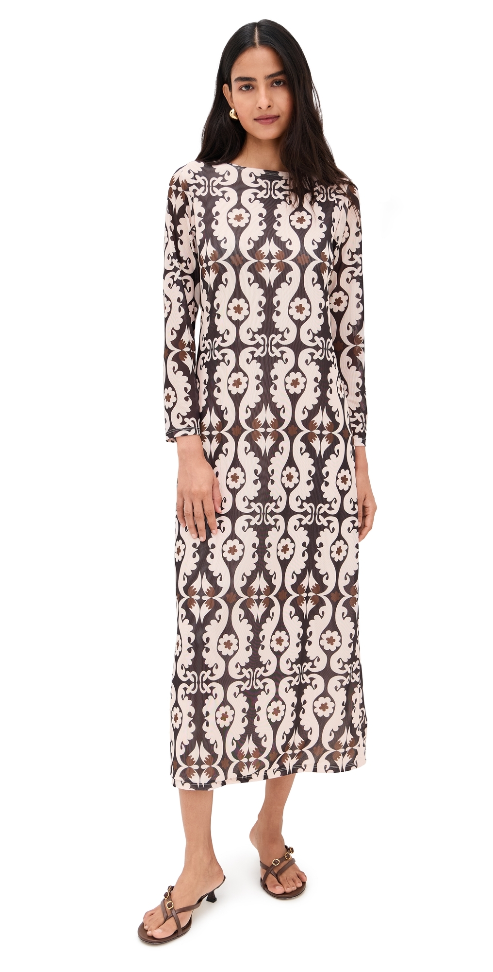 The Lulo Project Nella's Dress Maxi Paisley In Multi
