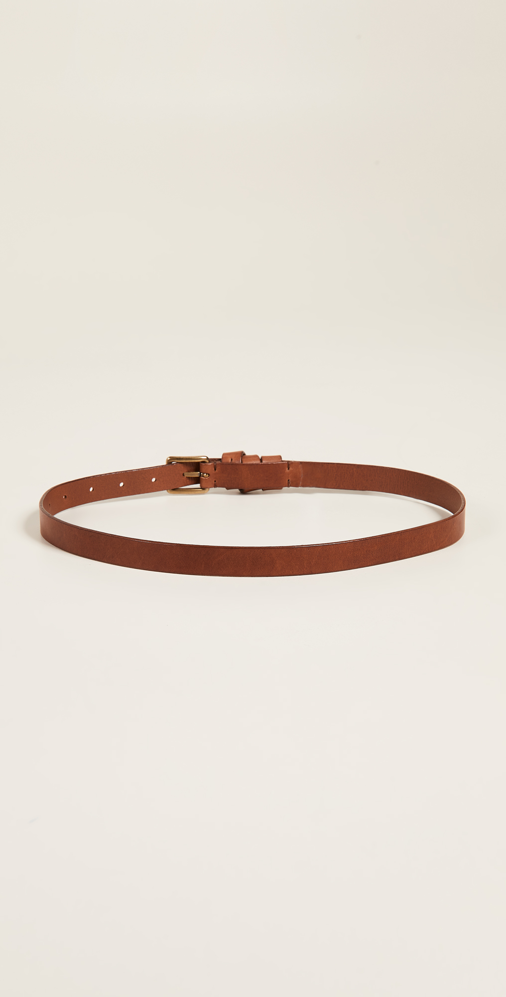 leather crisscross skinny belt madewell