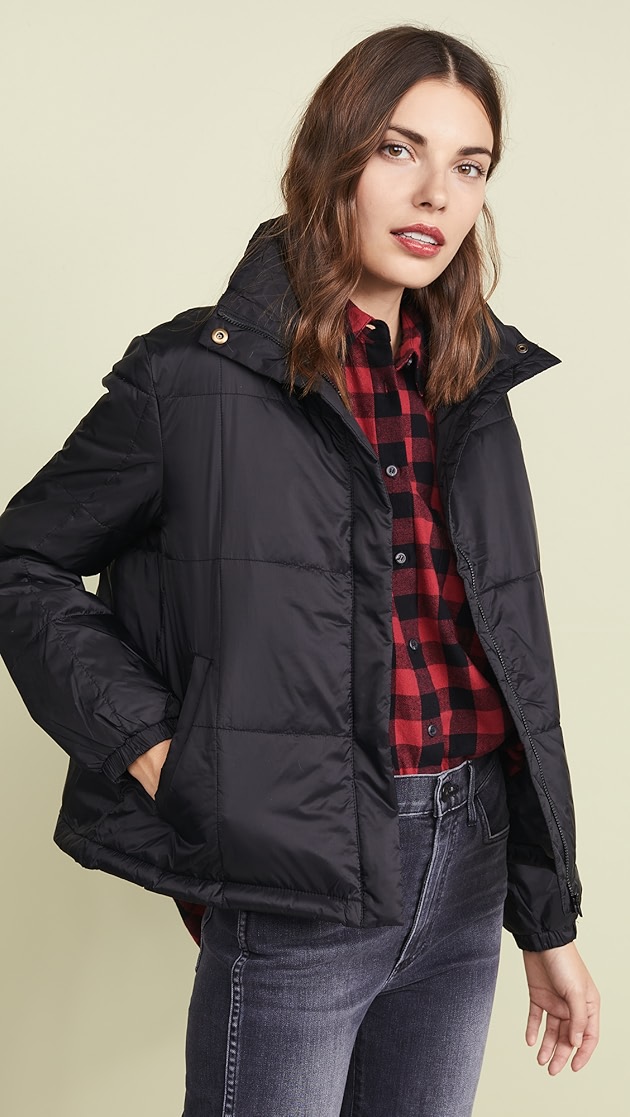 Chevron packable puffer jacket madewell clearance