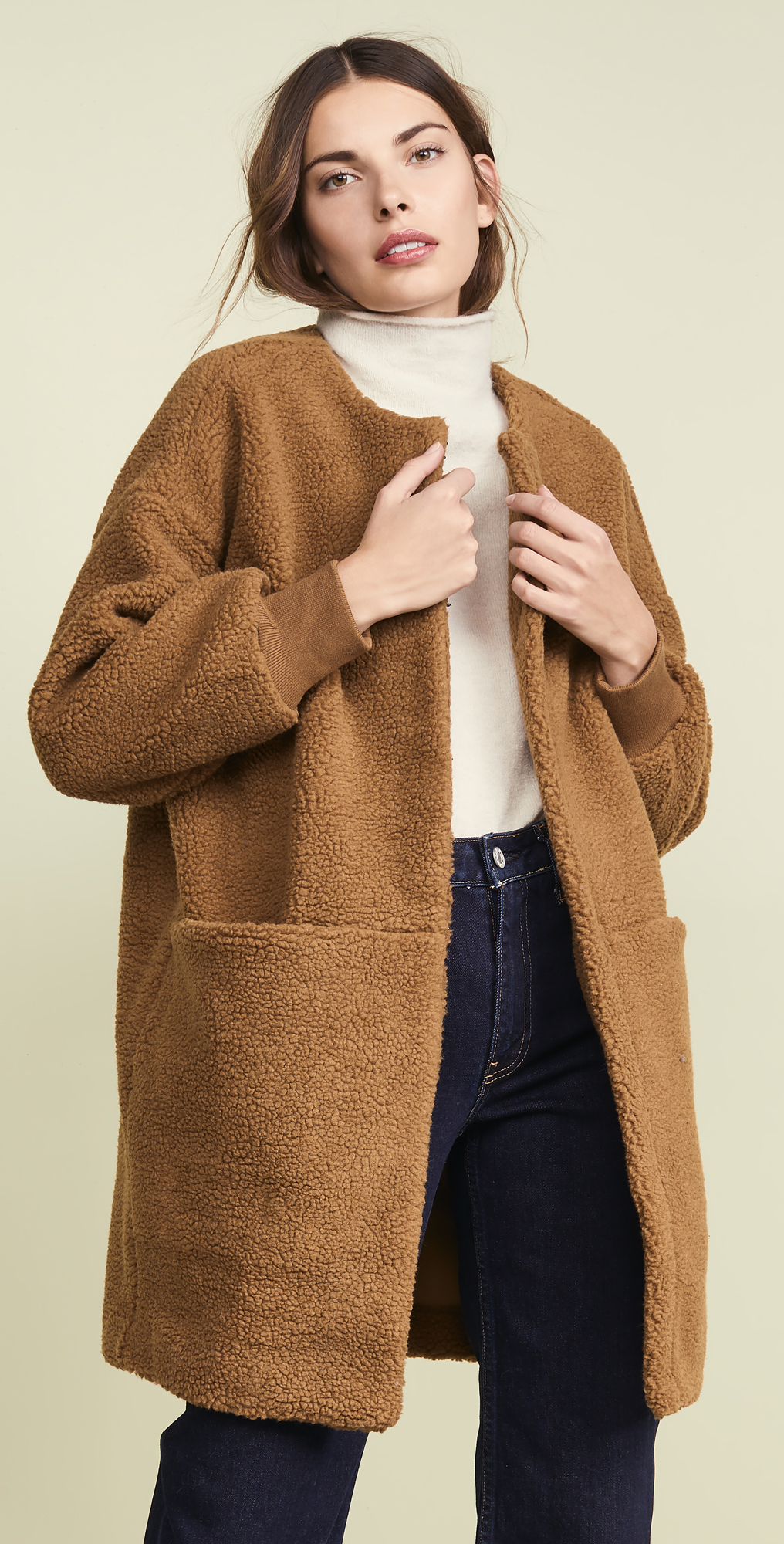 Madewell sherpa cocoon coat clearance