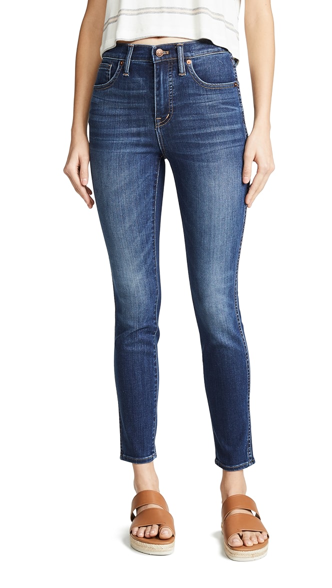 madewell high waisted skinny jeans