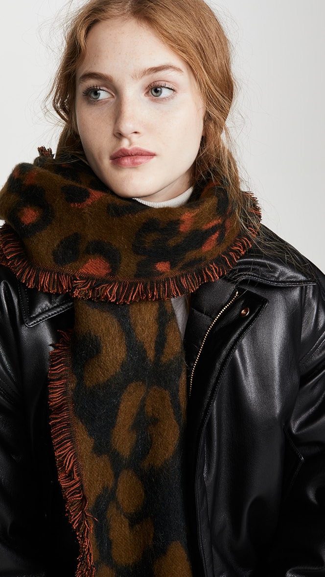 Madewell leopard scarf clearance