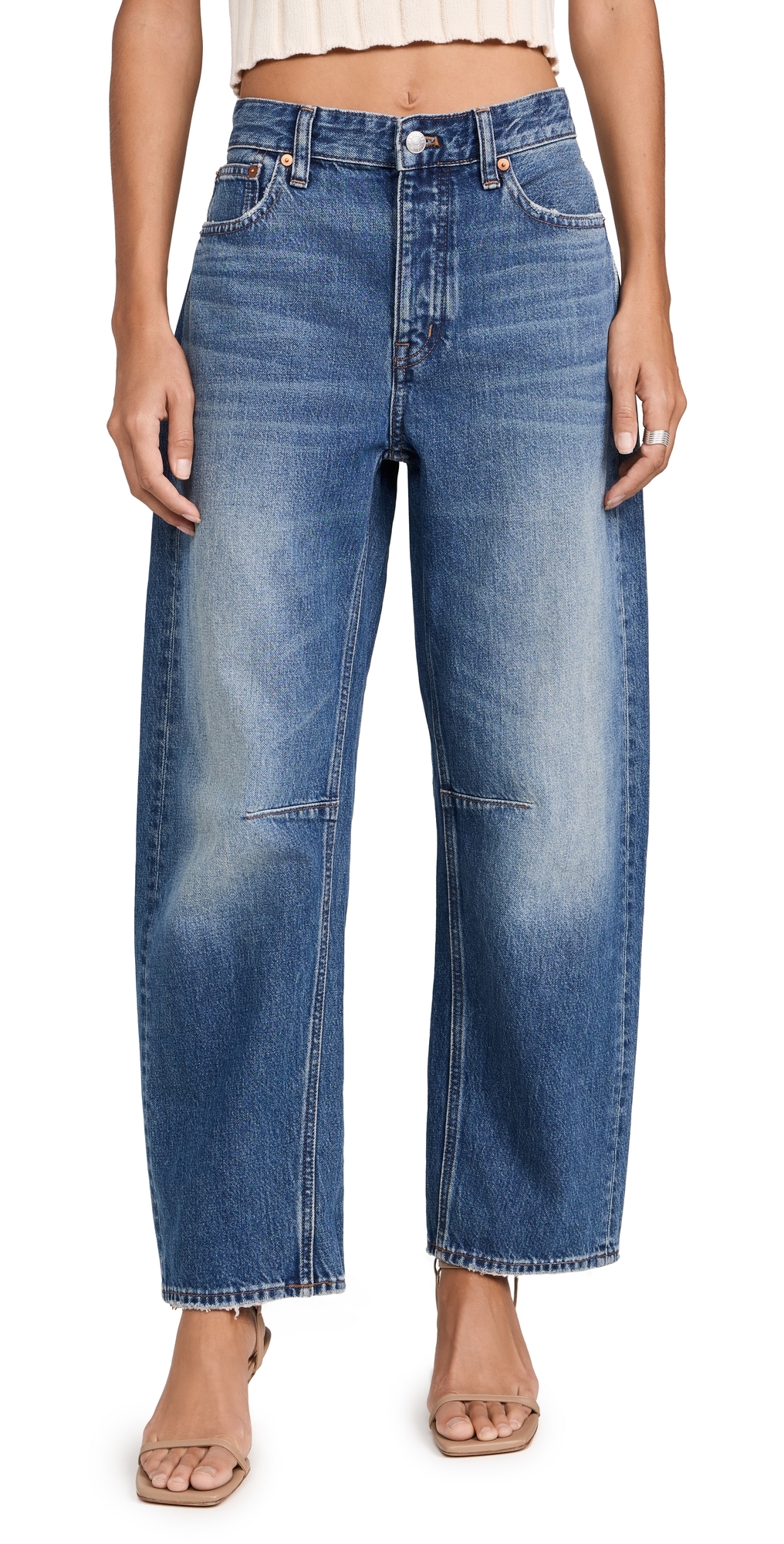 Madewell The Darted Barrel-leg Jean Irmo In Irmo