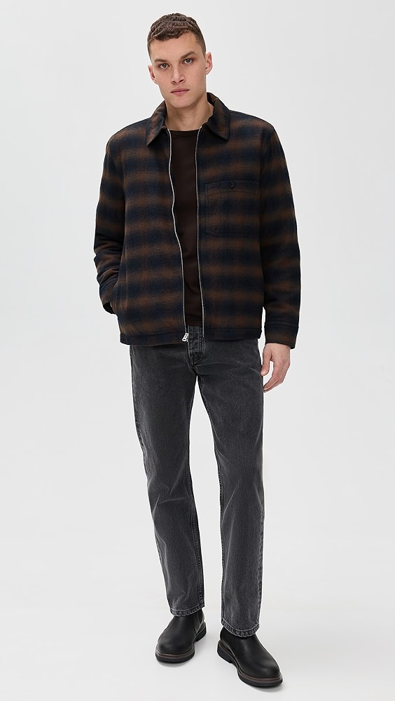 Madewell Zip Jacket In Ombre Flannel | Shopbop