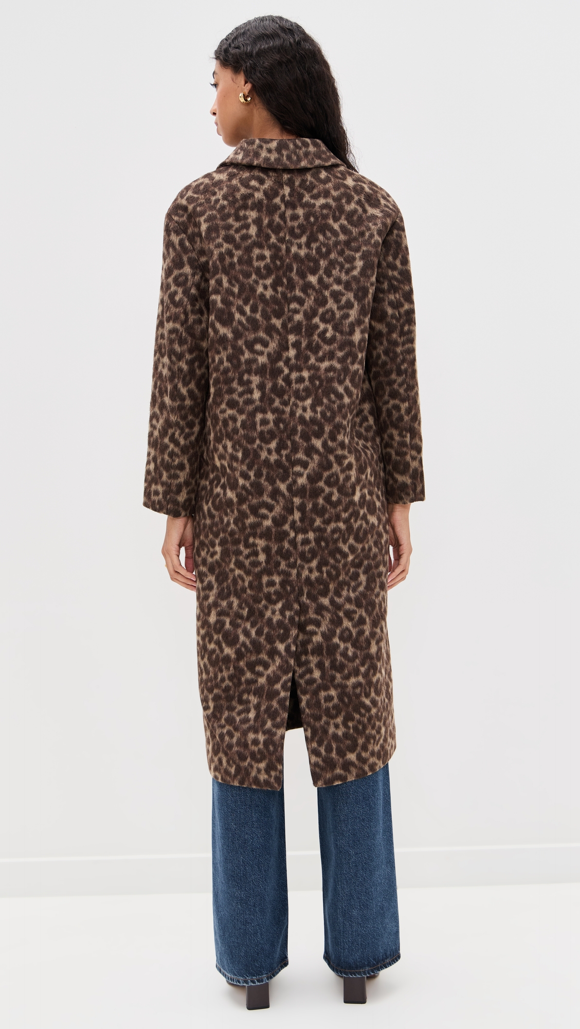 Madewell Single Breasted Topcoat In Leopard Print thumbnail