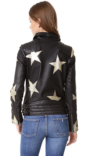 Scotch Soda Maison Scotch Stars Leather Jacket Shopbop