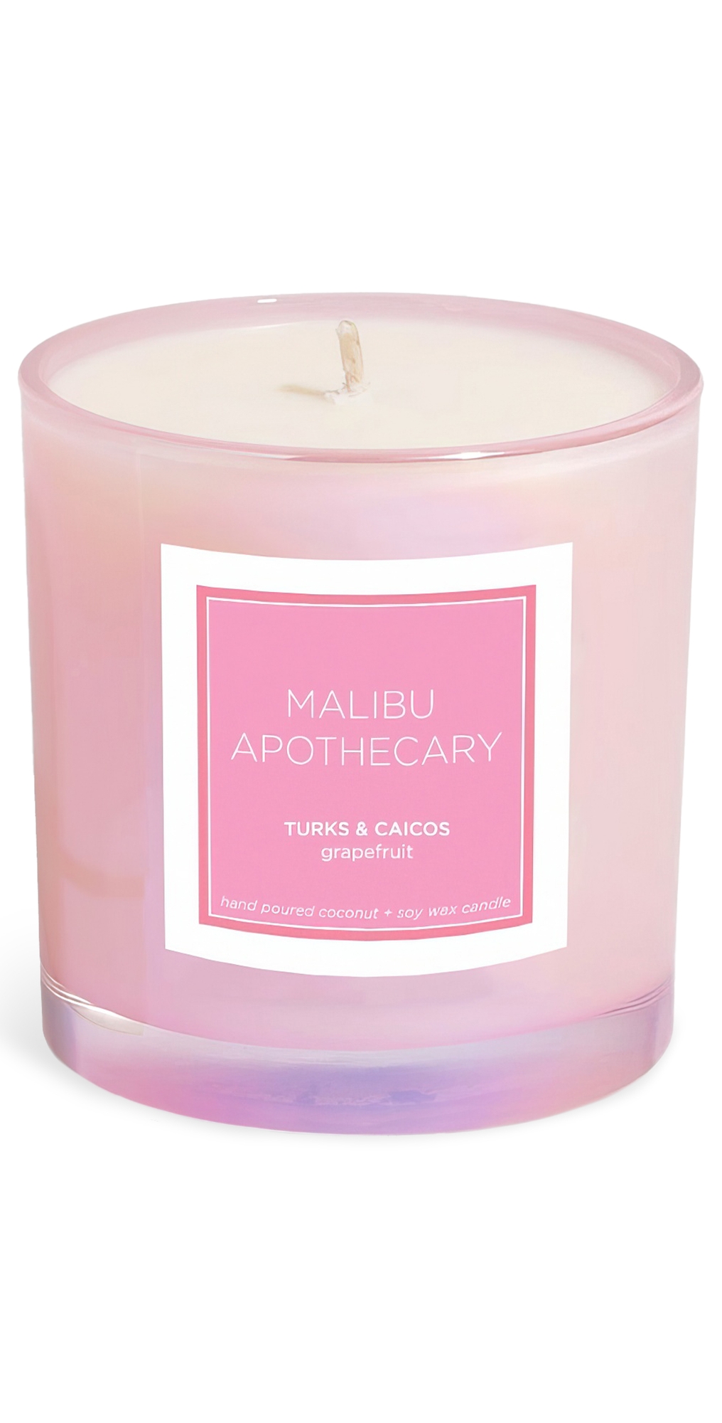 Malibu Apothecary Turks & Caicos Candle Iridescent Pink