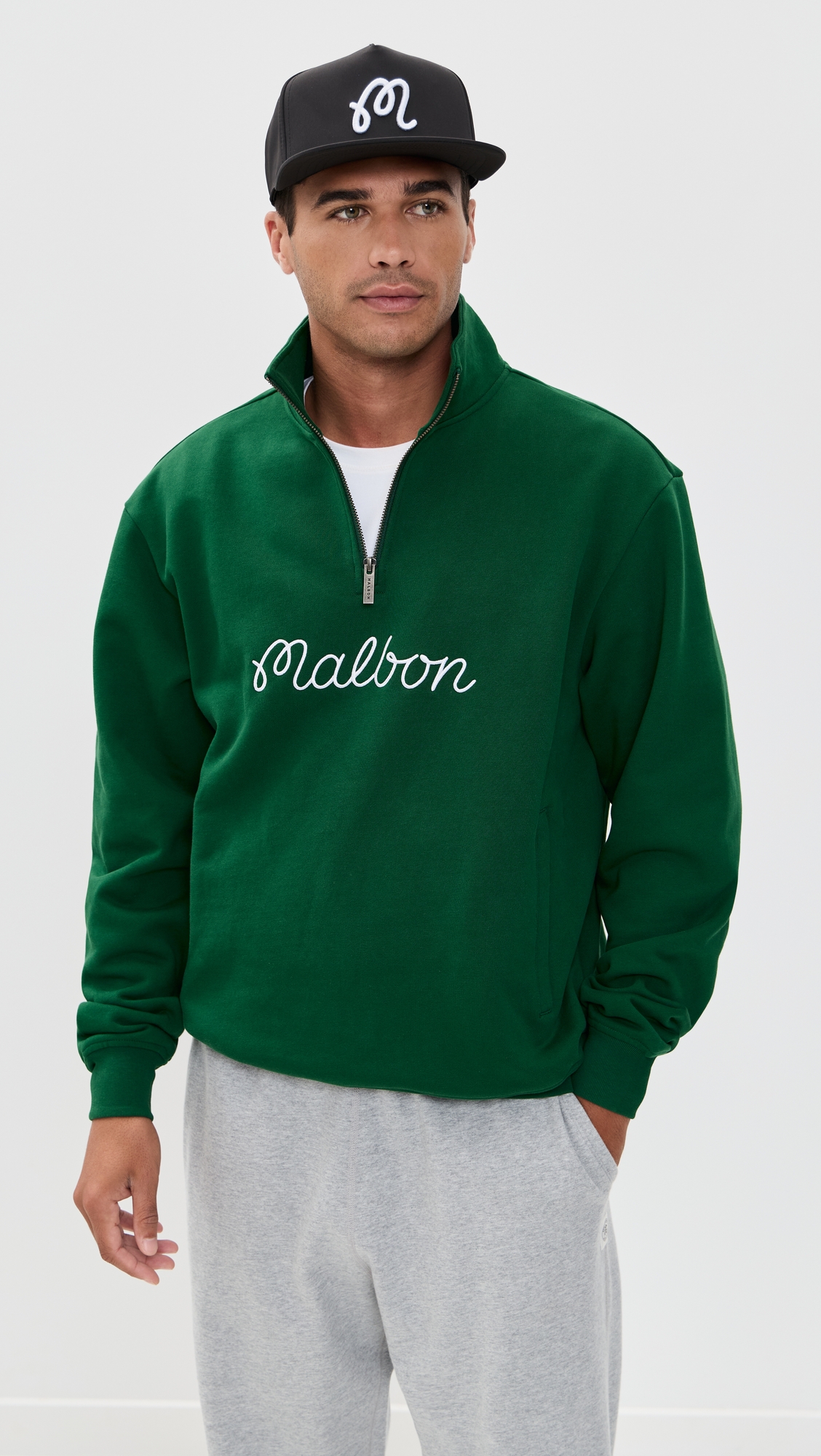 MALBON × WINDANDSEA MOCKNECK SWEATER L MALBON X NH MOCKNECK – Malbon Golf