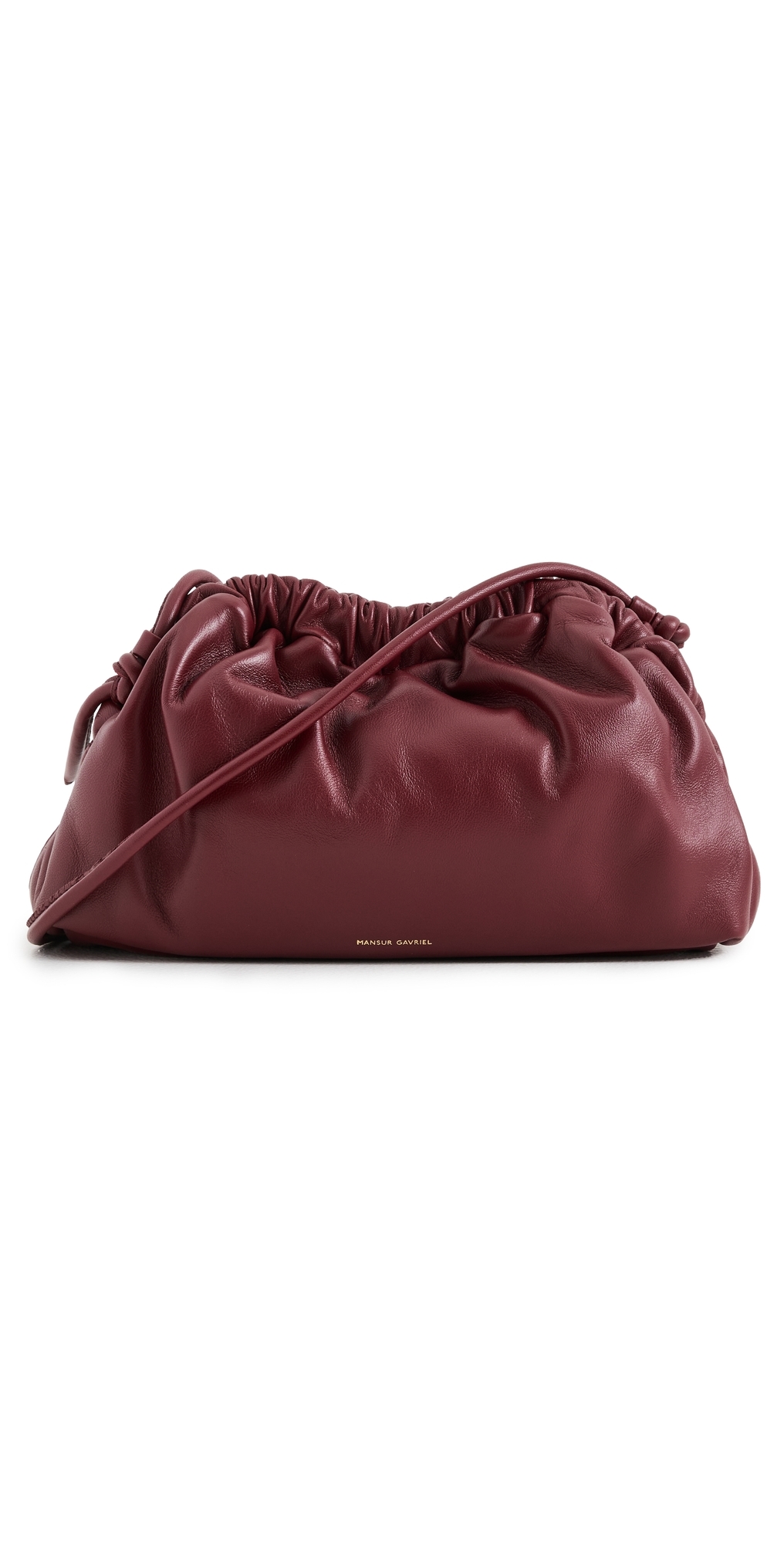 Mansur Gavriel Mini Cloud Clutch Oxblood In Burgundy