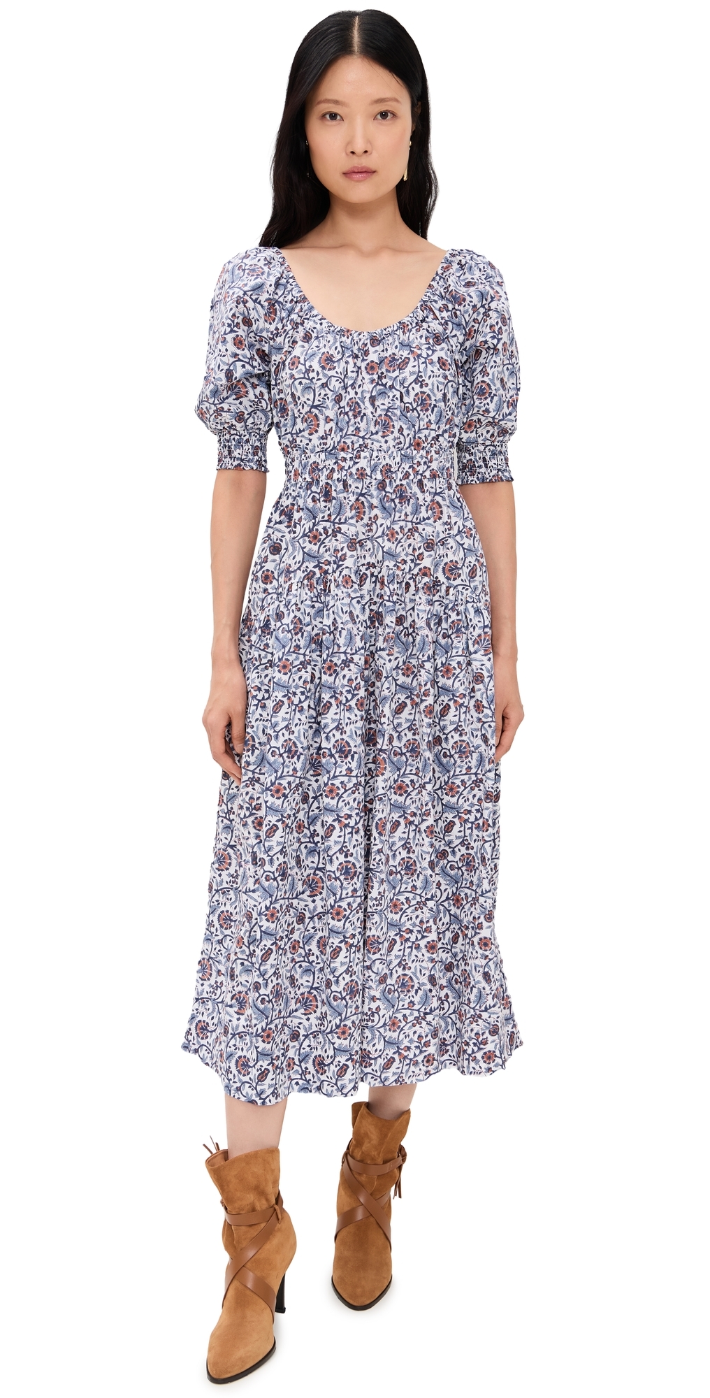 Marea Abby Dress Cornucopia In Blue