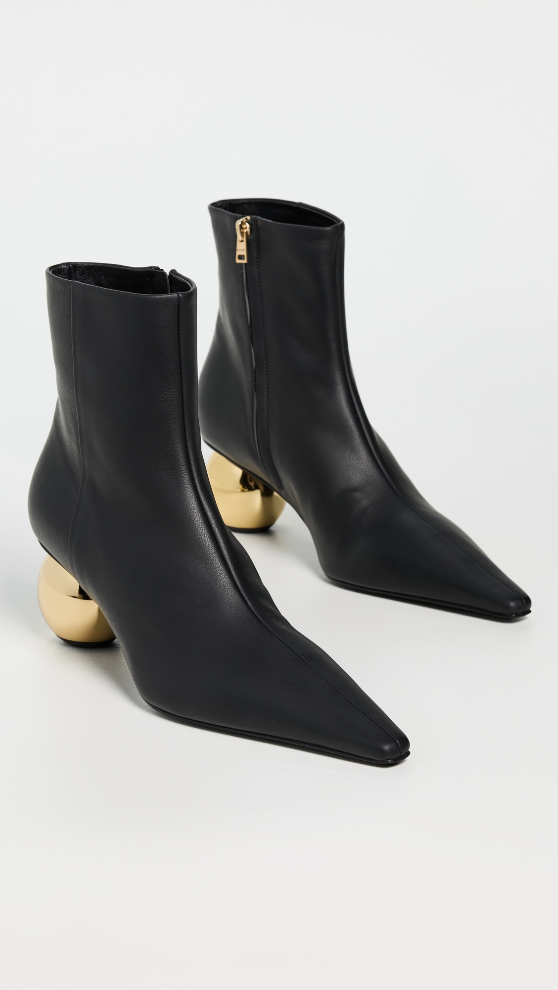 Marni Black Leather Ankle Boots thumbnail