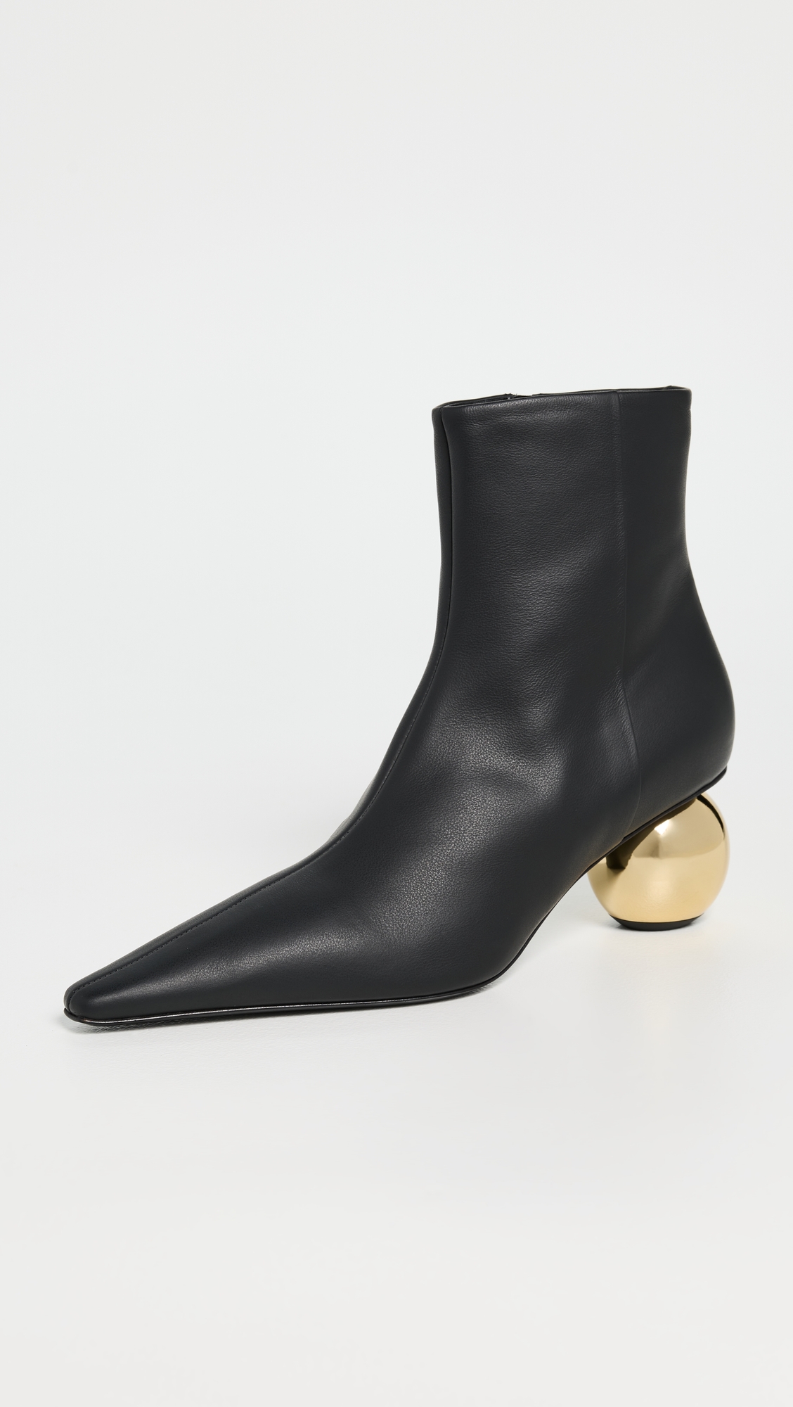 Marni Black Leather Ankle Boots