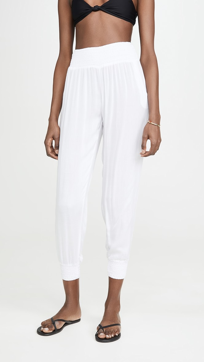 Ruched waist pants clearance