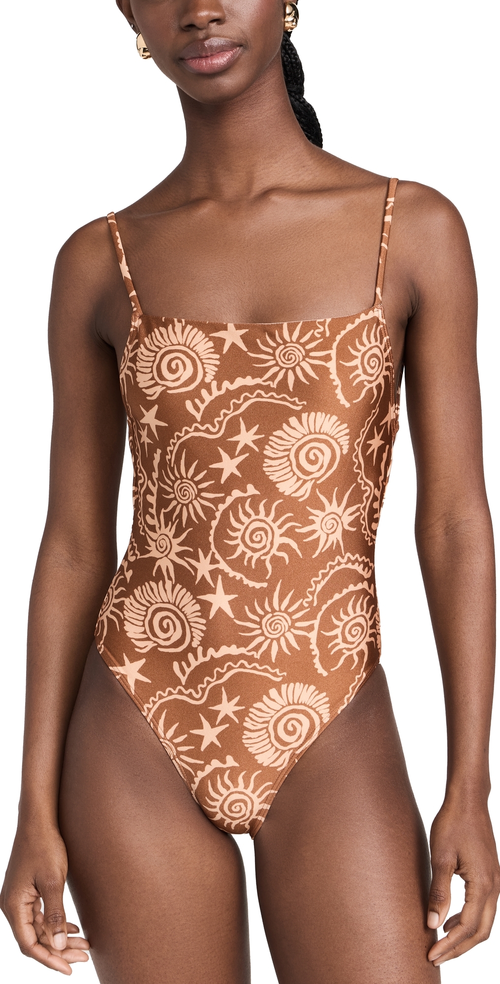 Astrid One Piece Gold/Brown L