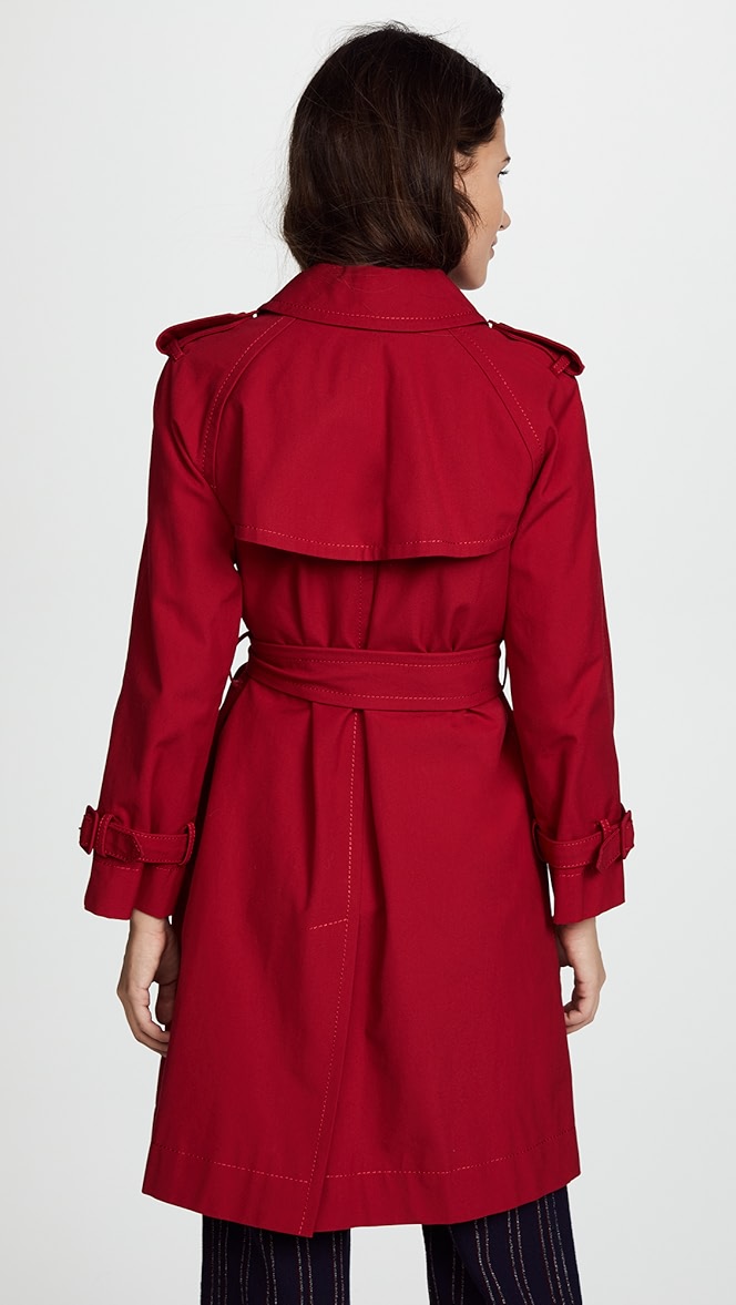 Marc jacobs red trench coat Clearance