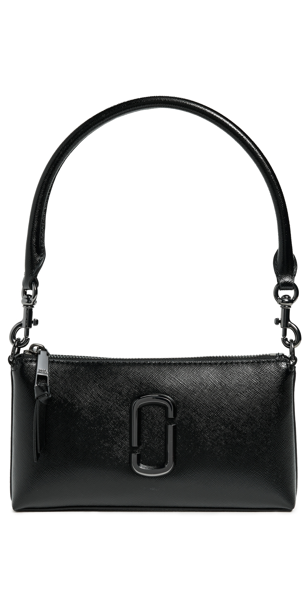 Marc Jacobs Womens Black The Snapshot Dtm Convertible Leather Shoulder Bag