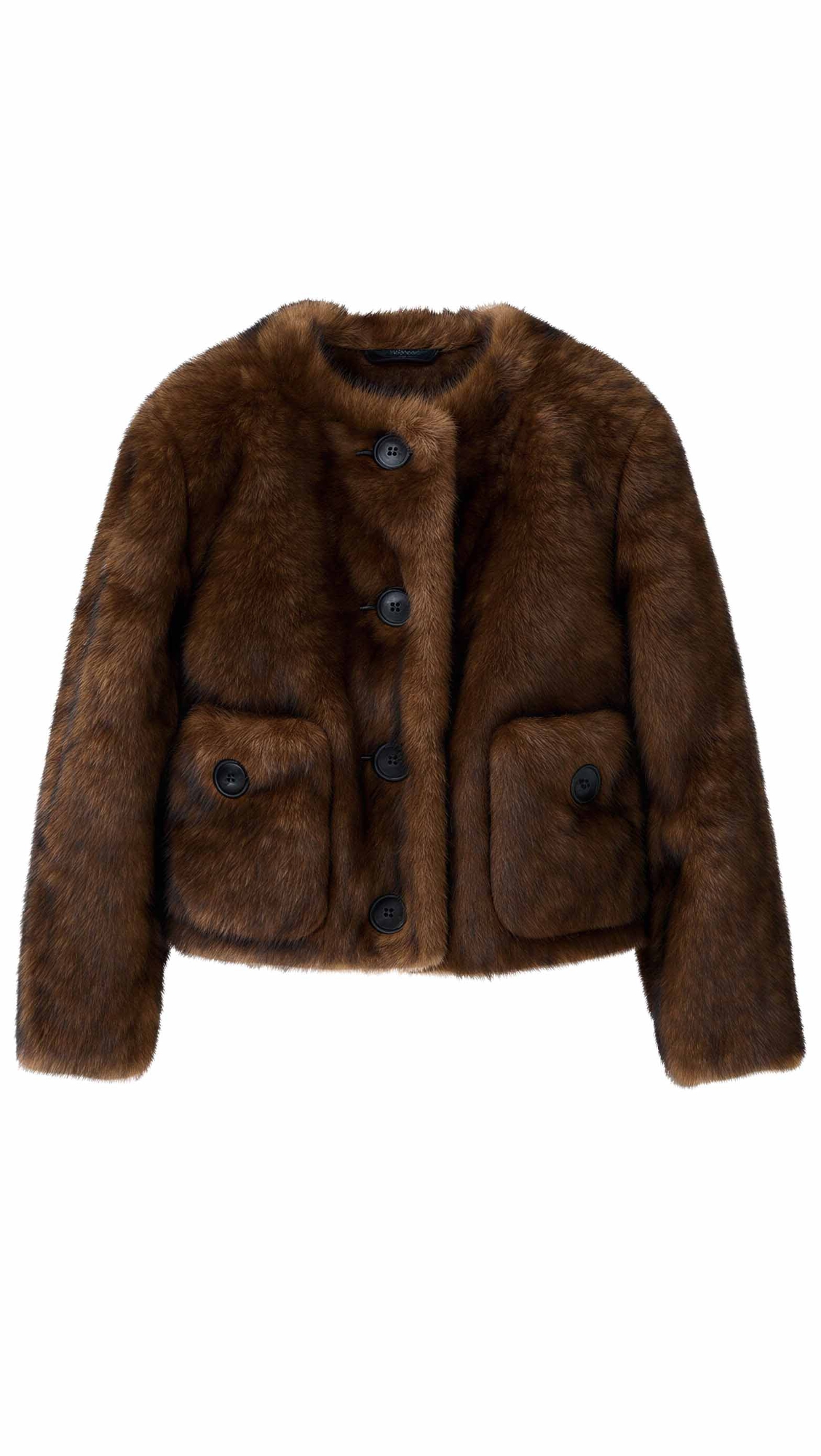 Marc Jacobs Teddy Faux Fur Cropped Jacket thumbnail