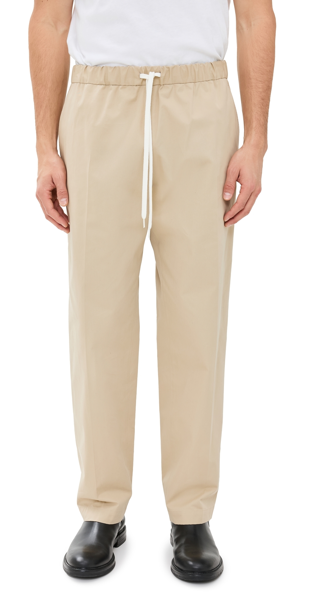 Mm6 Maison Margiela Drawstring Pants Dune In Dune