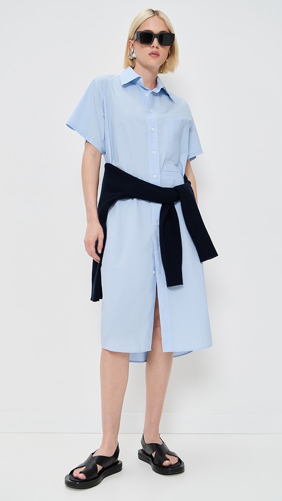 ワンピース [MM6 Maison Margiela] Cut-out Detail Shirt Dress MM6 Maison Martin Margiela Cut out shirt dress Bizarre Bazaar