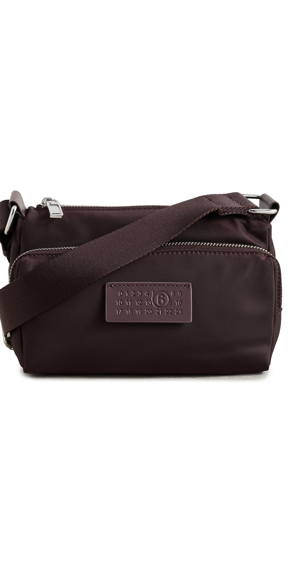 Mm6 Maison Margiela Nylon Crossbody Bag Fudge In Brown